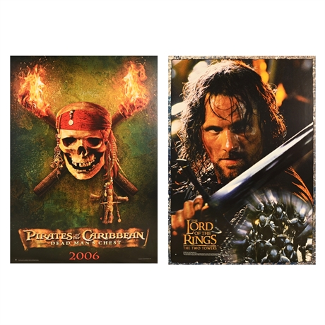 LOTR and Pirates of The Caribbean Movie Posters