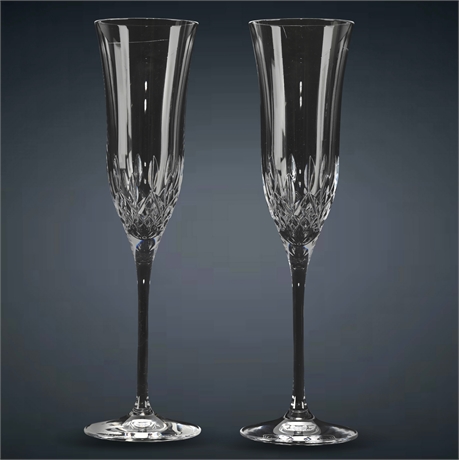 Waterford Pair Lismore Essence Flutes