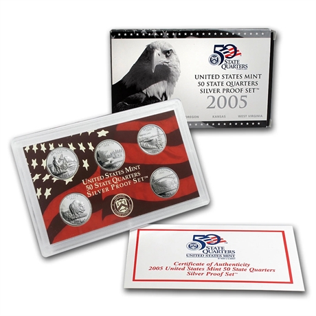 2005-S U.S. Mint Silver Proof Set in Original Packaging