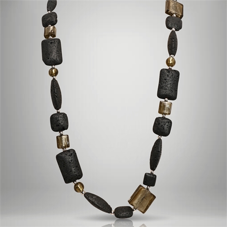 Volcanic Rock Fashion Necklace
