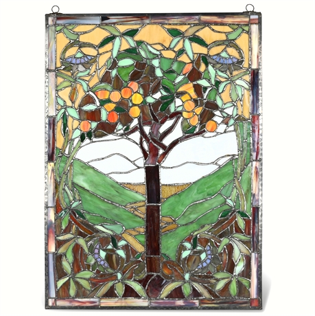 Tiffany Direct Fruit Tree Glass Panel