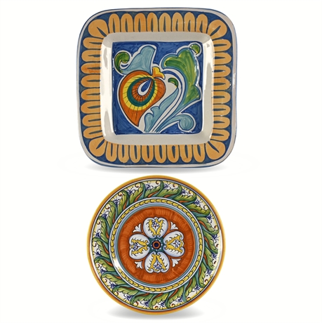 Italian Ceramic Plates by G.P. Deruta & L’Antica Deruta, Limited Edition