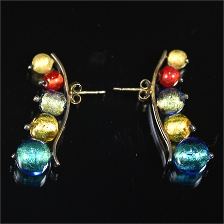 Vintage Italian Art Glass Earrings