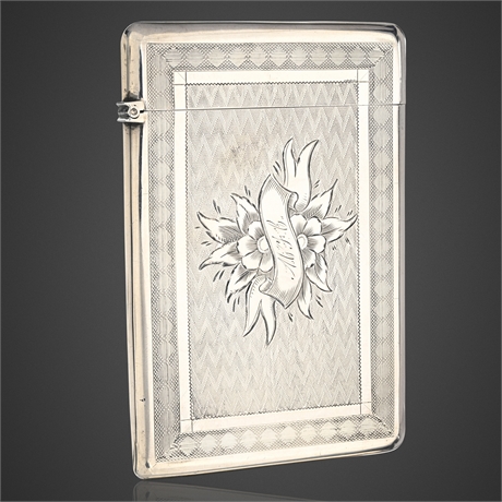 Antique German Silver Cigarette Case WBH 900