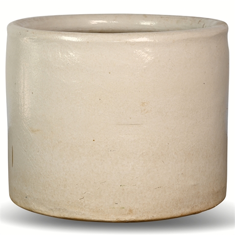 14.5" Salt Glaze Stoneware Crock 'Turned' Planter