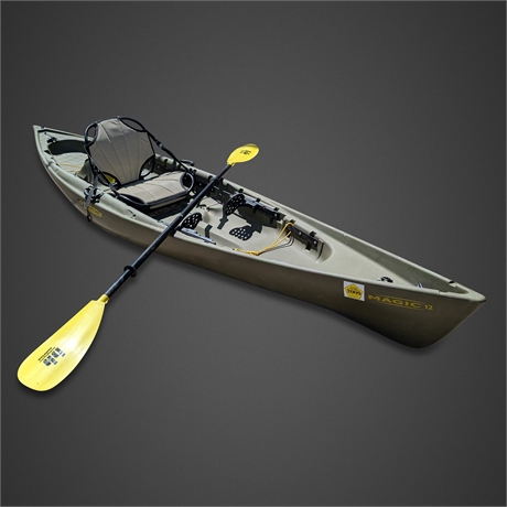 Native Watercraft Magic 12 Kayak w/ Paddle & Seat 12ft Angler