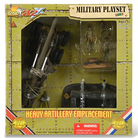 "Heavy Artillery Emplacement" Military Playset