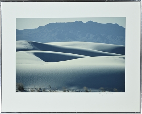 Mary Saxton 'White Sands Dunes & Mountains'