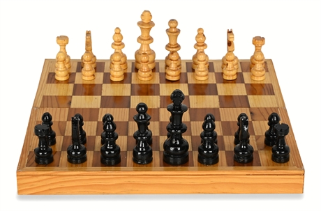 Carved Wood Chess Set