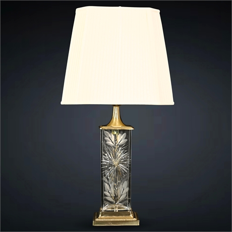Dresden Cut Glass Lamp