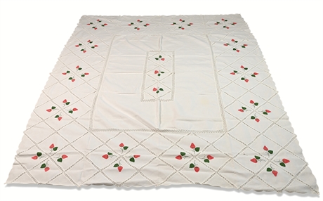 Antique Strawberry Tablecloth