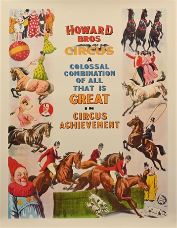 Howard Bros Circus Poster