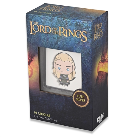 2021 Niue The Lord of the Rings LEGOLAS Chibi 1 oz .999 Silver Proof Coin #00572