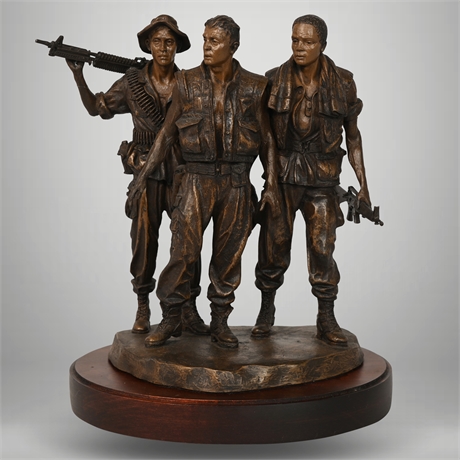 Frederick E. Hart 'Three Servicemen' Sculpture