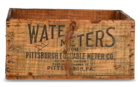 Antique Water Meter Crate