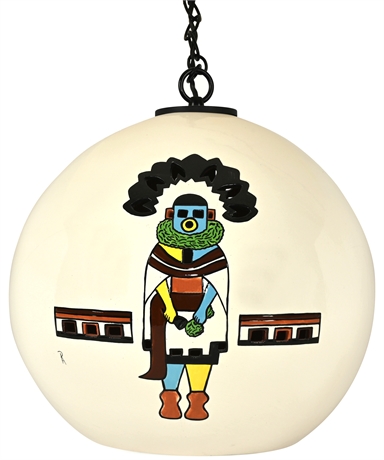 Vintage Kachina Swag Lamp