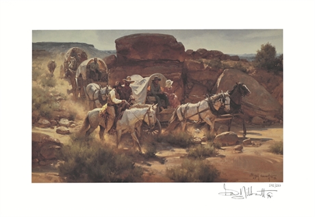 Cowboy Artist of America - "Forty Miles to Water, Oil" by Gary Niblett