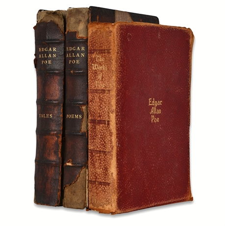 Early 20th-Century Leather-Bound Edgar Allan Poe Editions — 1902 & 1927 Volumes