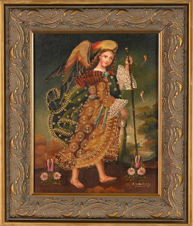 Archangel Raphael Original Oil on Canvas