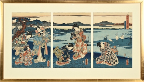 Original Toyokuni III/Kunisada (1786-1864) Japanese Woodblock Print