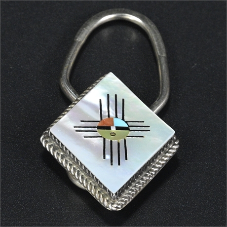 Zuni Inlaid Key Ring by Hustito