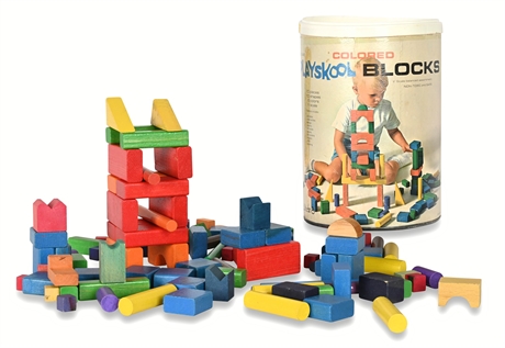 1960s Playskool Colored Blocks