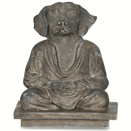 Meditation Buddha Yoga Dog Statue