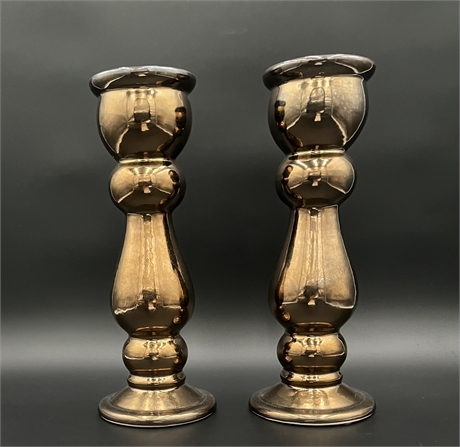 CERAMIC GLAZED CANDLE STICKS