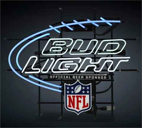 NFL Licensed Bud Light Neon Sign