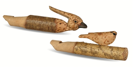 Hand Carved Bird Whistles