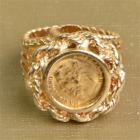 14K Gold 1865 Maximiliano "Imperio Mexicano" Ring