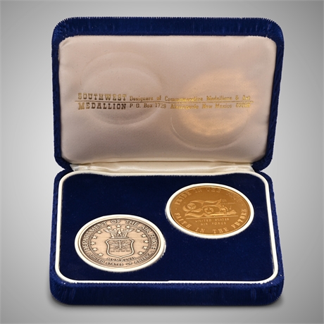 25th Anniversary United States Air Force .999 Silver Medallion Set