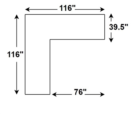 Diagram of Sofa Dimensions