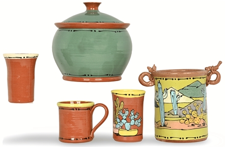 Hand-Thrown Redware Southwestern Pottery