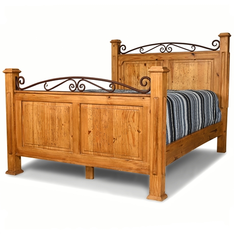 Rustic Panel Queen Bed