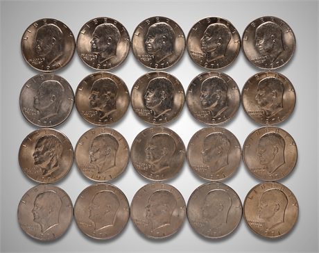 1971 (20) Eisenhower Dollars