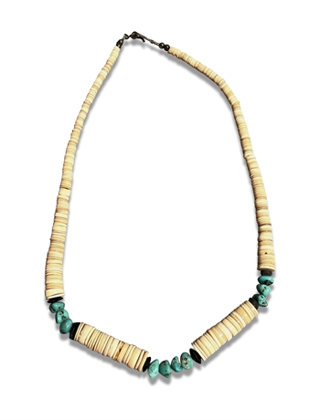 Heishi and Turquoise Necklace