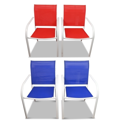 4-Mesh Patio Chairs