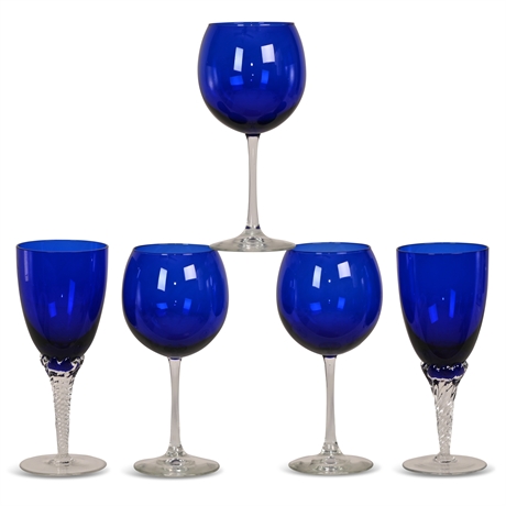 Cobalt Stemware