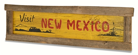 Hand Painted " Visit New Mexico" Sign