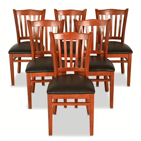 (6) Slat Back Style Chairs