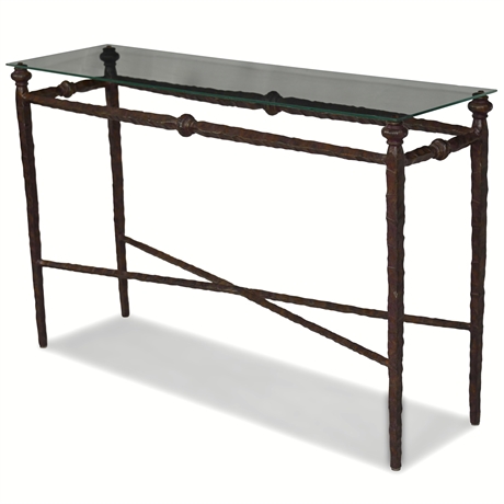 Forged Iron Style Console Table