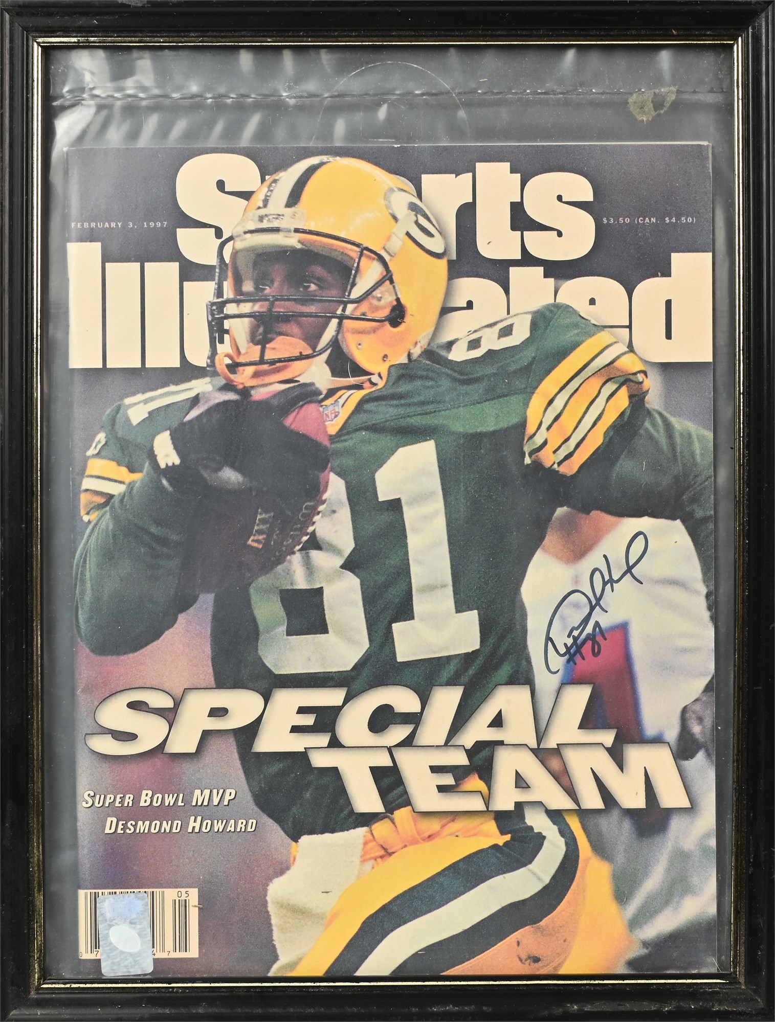 NM Auctions  Innovative Auction, Liquidation & Estate Sales - Green Bay  Packers Desmond Howard Autographed Sports Illustrated