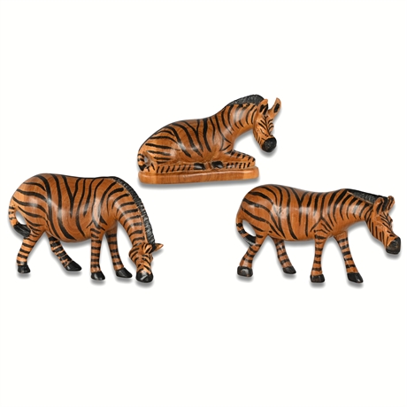 Kenyan Carved Safari Trio