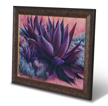 Purple Agaves on the Rocks by Beth Zink