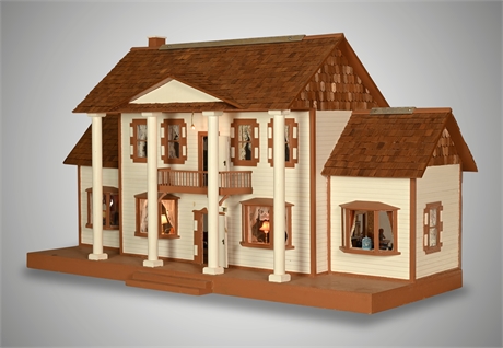 Electrified Southern Mansion Dollhouse