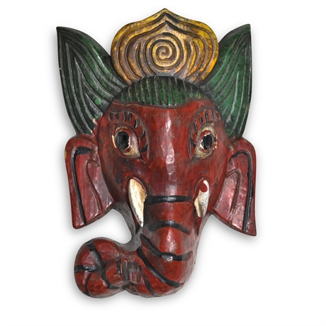 Ganesh Carved Mask