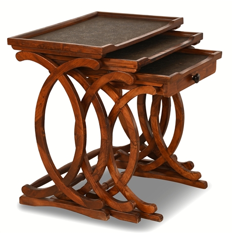 3 Piece Nesting Tables, As Is