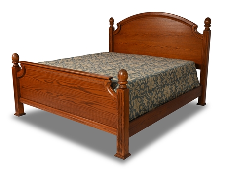 King Oak Bed by Blackhawk Furniture