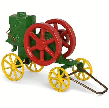 Irvin Creston Cast Aluminum Hit & Miss Engine Toy – Vibrant Restored Display